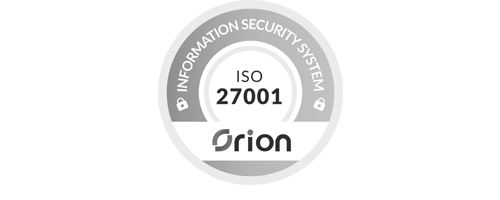Orion ISO 27001 Certified logo